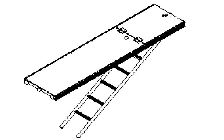  Voll-Aludurchstieg mit Leiter 2,5 m